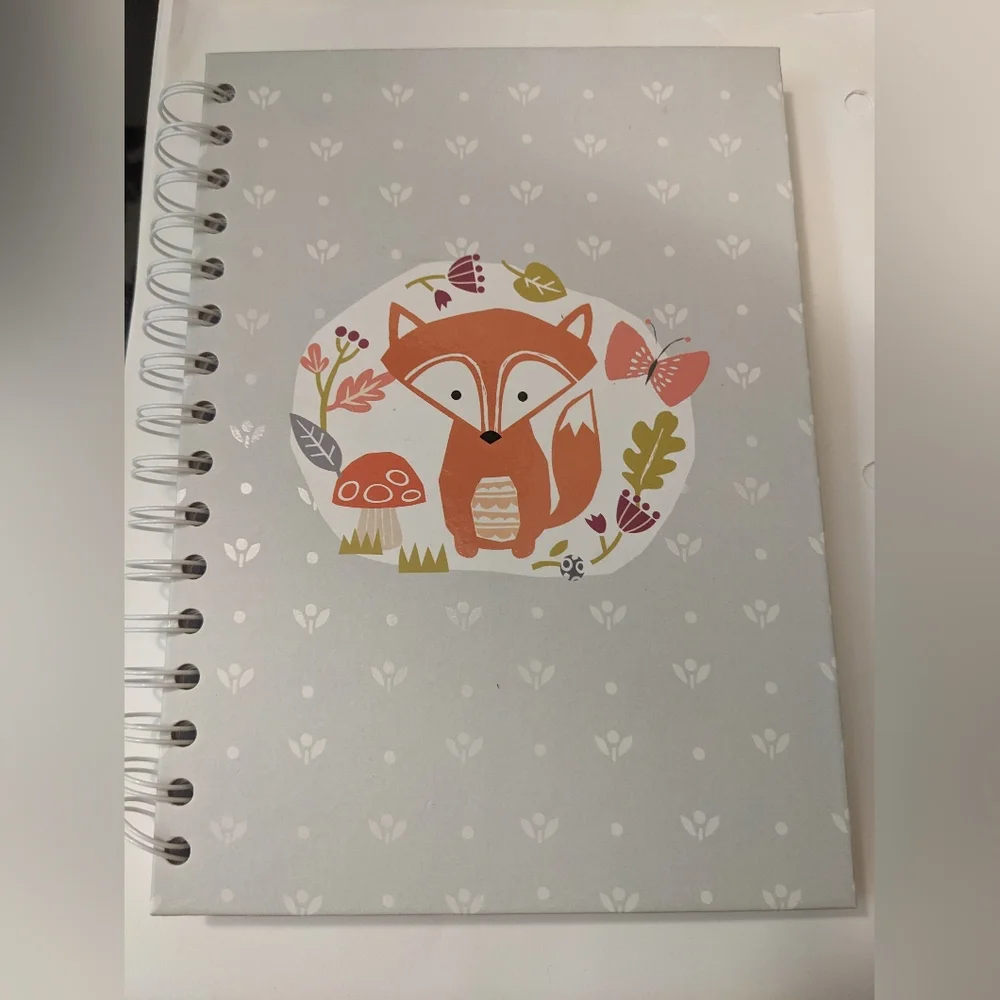 Fox Design Spiral Notebook - Picture 1 of 7